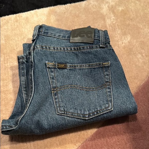 Lee Blue Straight Jeans Timeless Fit - Picture 1 of 5